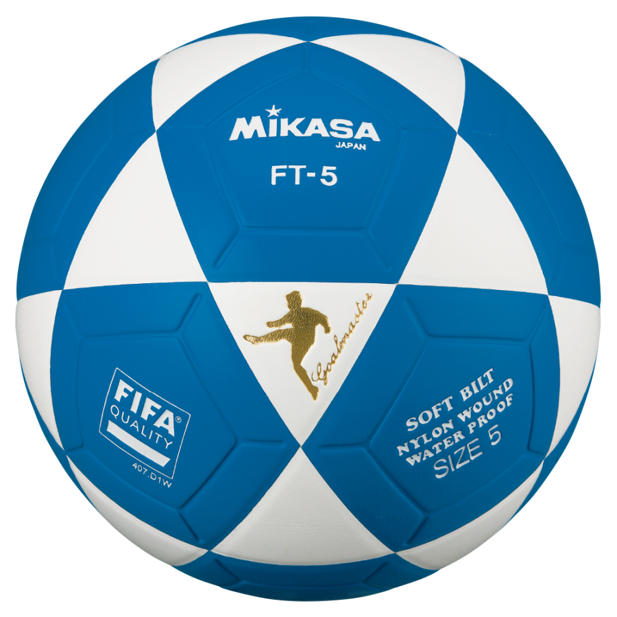 Mikasa No 3 Deluxe Cushioned Soccer Ball Blue/White 