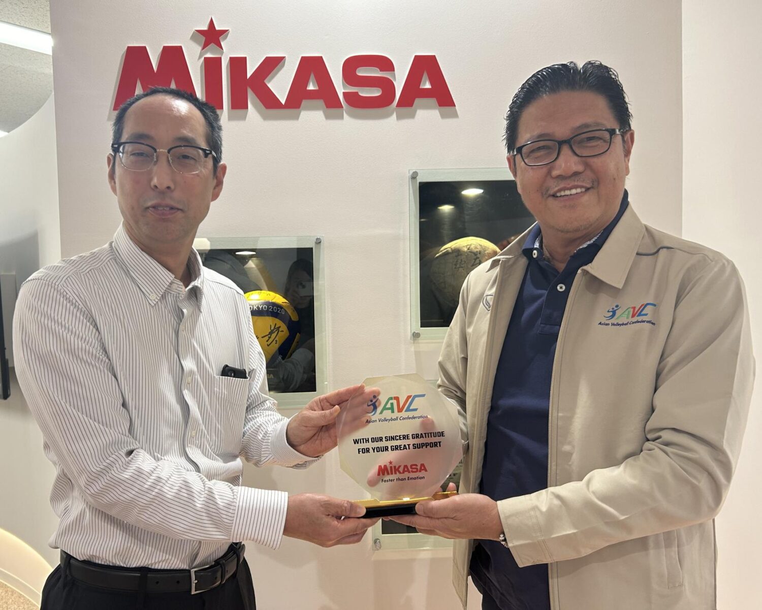 AVC新会長 ミカサ本社へご訪問 | 株式会社ミカサ MIKASA｜ボール